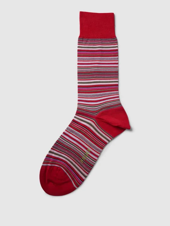 Zdjęcie produktu Skarpety ze wzorem w paski model ‘MICROBLOCK SOCK’ Falke Czerwony