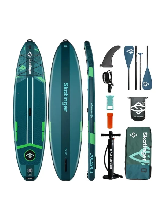 Zdjęcie produktu Skatinger deska do pływania z akcesoriami SUP 335x84x15 cm (11') turkusowy