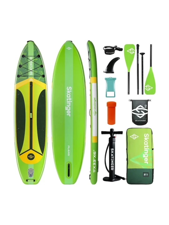 Zdjęcie produktu Skatinger deska do pływania z akcesoriami SUP 335x84x15 cm (11') zielony