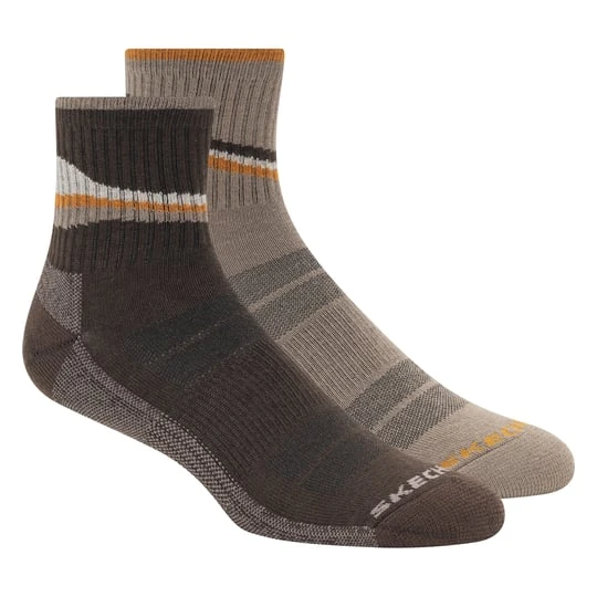 Zdjęcie produktu Skechers 2 Pack mężczyźni's Quarter Trail skarpety - Brazowy / Wielokolorowy