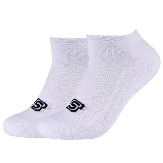 Zdjęcie produktu Skechers 2PPK Basic Cushioned Sneaker Socks SK43024-1000, Unisex, Białe, skarpetki, bawełna, rozmiar: 43-46