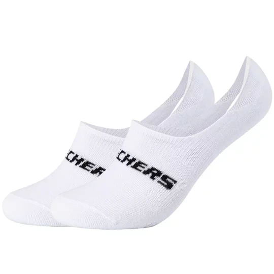 Zdjęcie produktu Skechers 2PPK Mesh Ventilation Footies Socks SK44008-1000, Unisex, Białe, skarpetki, bawełna, rozmiar: 35-38
