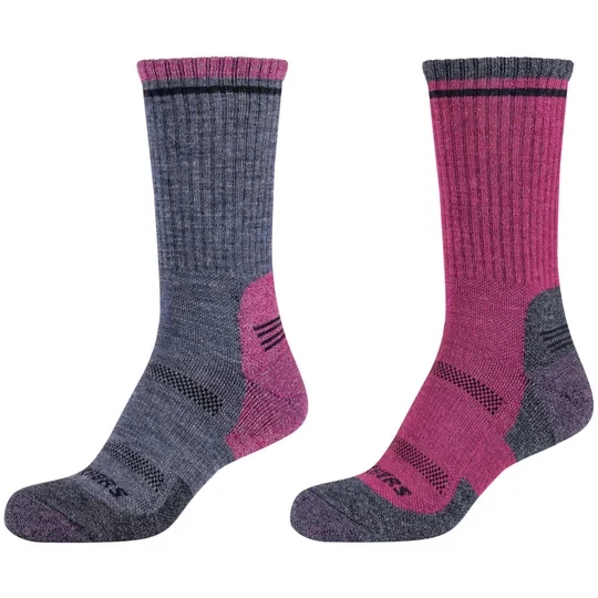Zdjęcie produktu Skechers 2PPK Women Trail Wool Socks SK41105-5700, Damskie, Różowe, skarpetki, wełna, rozmiar: 35-38