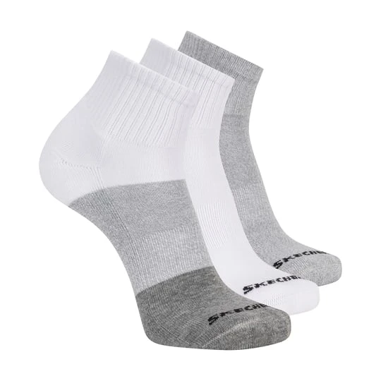 Zdjęcie produktu Skechers 3 Pack mężczyźni's Colorblock Quarter skarpety - Szary