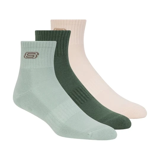 Zdjęcie produktu Skechers 3 Pack mężczyźni's Lifestyle Quarter skarpety - Ciemny Zielony