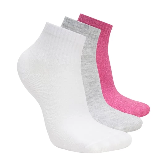 Zdjęcie produktu Skechers 3 Pack Quarter Crew skarpety - Fioletowy