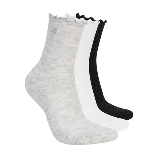 Zdjęcie produktu Skechers 3 Pack Womężczyźni's Ankle Lettuce skarpety - Jasny Szary