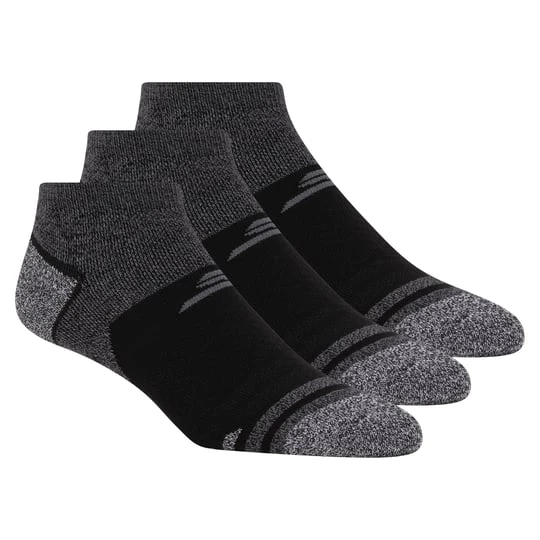 Zdjęcie produktu Skechers 3 Pack Womężczyźni's Performance Low Cut Running skarpety - Czarny / Szary