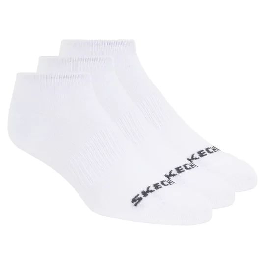 Zdjęcie produktu Skechers 3pk Unisex Non Terry No Show S114041-100, Unisex, Białe, skarpetki, bawełna, rozmiar: 39-42