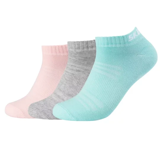 Zdjęcie produktu Skechers 3PPK Mesh Ventilation Socks SK43022-6060, Unisex, Wielokolorowe, skarpetki, bawełna, rozmiar: 39-42
