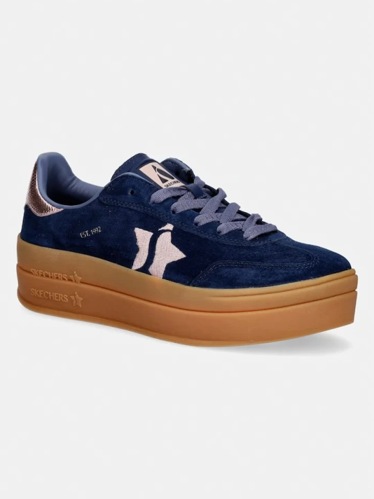 Zdjęcie produktu Skechers ACADEMY HI-ELEVATED sneakersy damskie nubukowe granatowy