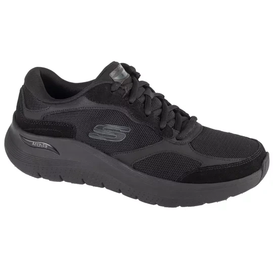 Zdjęcie produktu Skechers Arch Fit 2.0 - The Keep 232702-BBK, Męskie, Czarne, buty sneakers, przewiewna siateczka, rozmiar: 42, 5