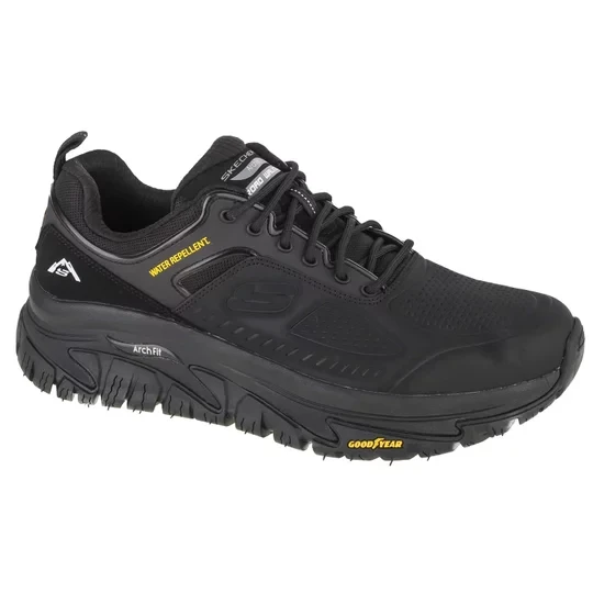 Zdjęcie produktu Skechers Arch Fit Road Walker 237333-BBK, Męskie, Czarne, buty sneakers, skóra licowa, rozmiar: 42