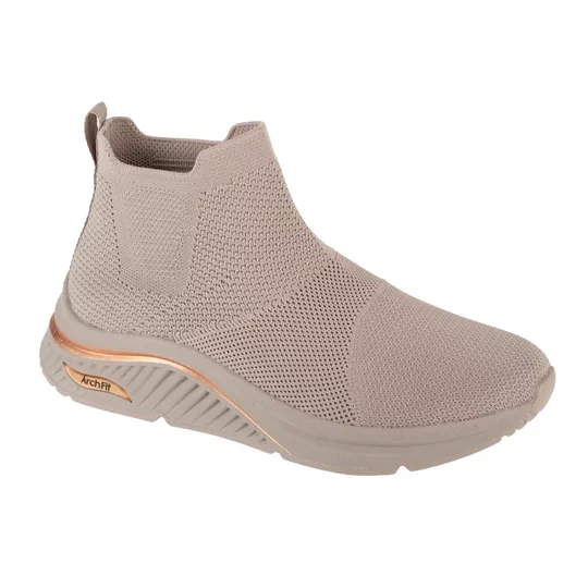 Zdjęcie produktu Skechers Arch Fit S-Miles - Sock Walk 155580-TPE, Damskie, Beżowe, buty sportowe, tkanina, rozmiar: 38