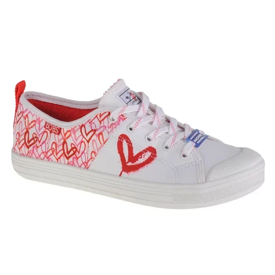 Zdjęcie produktu Skechers Bobs B Cool-All Corazon 113952-WRPK, Damskie, Białe, buty sneakers, tkanina, rozmiar: 35, 5