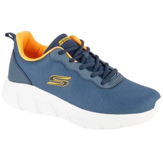 Zdjęcie produktu Skechers Bobs B Flex - Icy Edge 118109-NVY, Męskie, Granatowe, buty sneakers, tkanina, rozmiar: 41