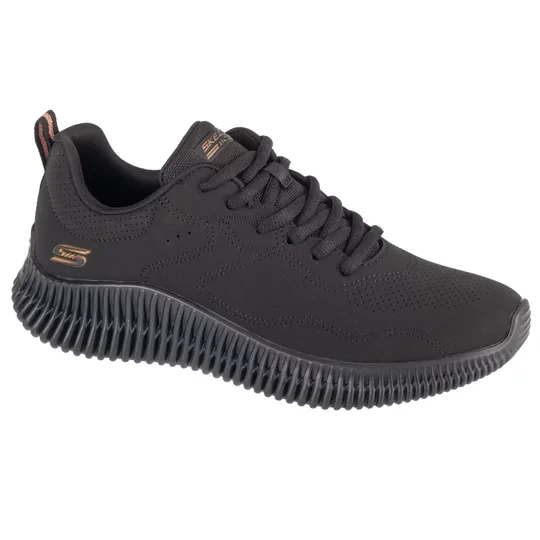 Zdjęcie produktu Skechers Bobs Geo - How Marvelous 117422-BBK, Damskie, Czarne, buty sneakers, tkanina, rozmiar: 36