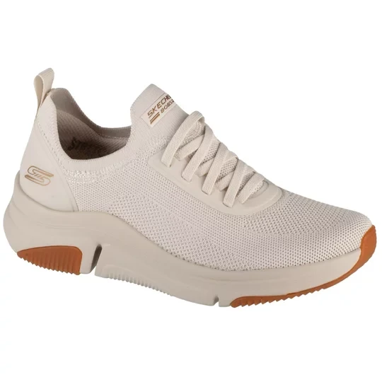 Zdjęcie produktu Skechers Bobs Sparrow Flex- Instant Clout 117580-OFWT, Damskie, Białe, buty sneakers, przewiewna siateczka, rozmiar: 36