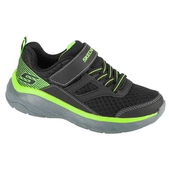 Zdjęcie produktu Skechers Boundless 403718L-BKLM, Dla chłopca, Czarne, buty sneakers, przewiewna siateczka, rozmiar: 30