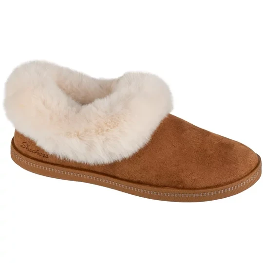 Zdjęcie produktu Skechers Cozy Campfire - Winter Nights 169012-CSNT, Damskie, Brązowe, kapcie, tkanina, rozmiar: 36