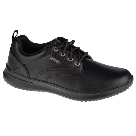 Zdjęcie produktu Skechers Delson Antigo 65693-BBK, Męskie, Czarne, półbuty, skóra licowa, rozmiar: 41