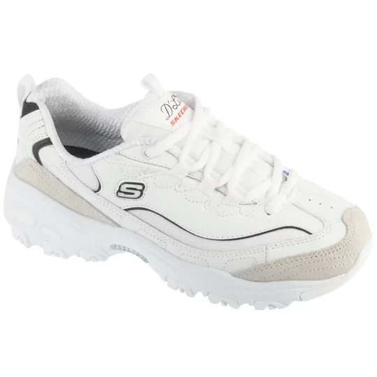Zdjęcie produktu Skechers D'Lites 150231-WBK, Damskie, Białe, buty sneakers, nubuk, rozmiar: 37
