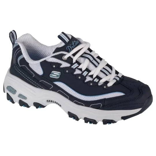 Zdjęcie produktu Skechers D'Lites - Biggest Fan 11930-NVW, Damskie, Granatowe, buty sneakers, nubuk, rozmiar: 36, 5