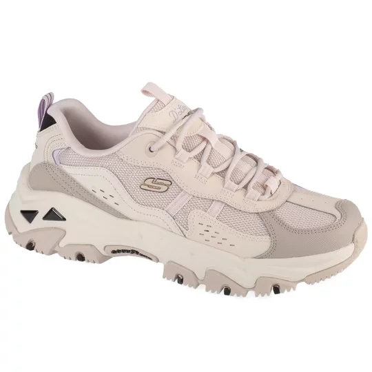Zdjęcie produktu Skechers D'Lites Hiker 180128-NTMT, Damskie, Beżowe, buty sportowe, tkanina, rozmiar: 37
