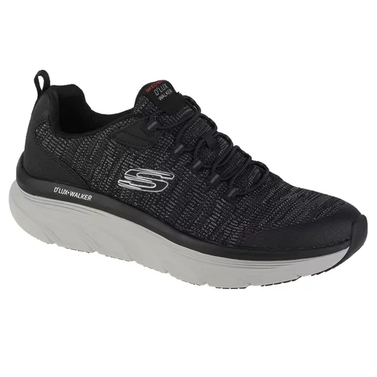 Zdjęcie produktu Skechers D'Lux Walker-Pensive 232045-BKW, Męskie, Szare, buty sneakers, tkanina, rozmiar: 41