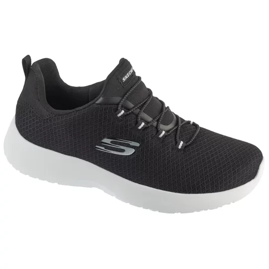 Zdjęcie produktu Skechers Dynamight 12119-BKW, Damskie, Czarne, buty treningowe, przewiewna siateczka, rozmiar: 36