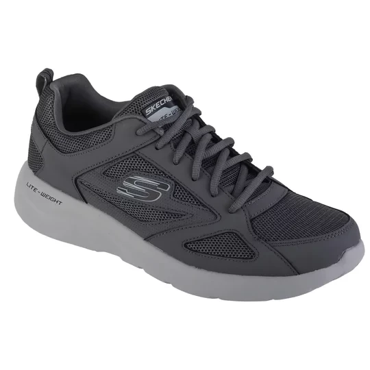 Zdjęcie produktu Skechers Dynamight 2.0 - Fallford 58363-CCBK, Męskie, Szare, buty sneakers, przewiewna siateczka, rozmiar: 46