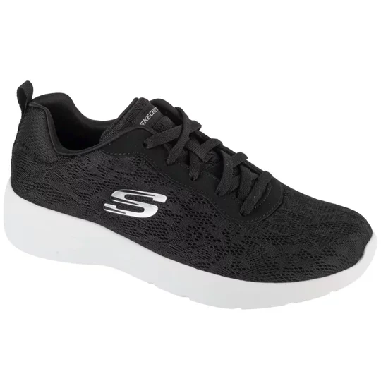 Zdjęcie produktu Skechers Dynamight 2.0 - Homespun 12963-BKW, Damskie, Czarne, buty sneakers, przewiewna siateczka, rozmiar: 36