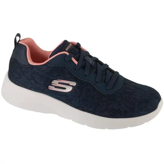 Zdjęcie produktu Skechers Dynamight 2.0 - Homespun 12963-NVPK, Damskie, Granatowe, buty sneakers, przewiewna siateczka, rozmiar: 37