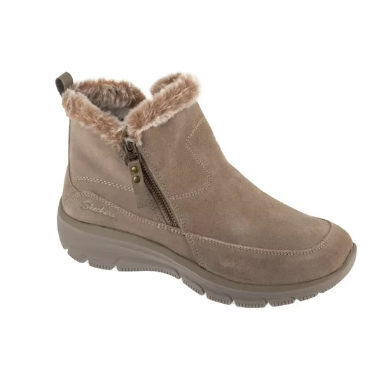 Zdjęcie produktu Skechers Easy Going - Cool Zip! 167862-TPE, Damskie, Beżowe, buty zimowe, skóra zamszowa, rozmiar: 36
