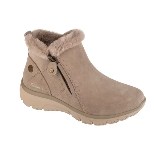 Zdjęcie produktu Skechers Easy Going - High Zip 2 168042-TPE, Damskie, Beżowe, buty zimowe, skóra zamszowa, rozmiar: 36