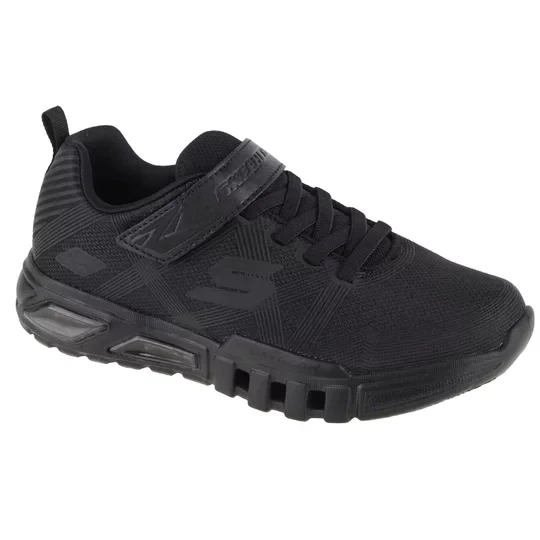 Zdjęcie produktu Skechers Flex-Glow 90542L-BBK, Dla chłopca, Czarne, buty sneakers, tkanina, rozmiar: 33