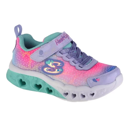 Zdjęcie produktu Skechers Flutter Heart Lights 302315L-LVMT, Dla dziewczynki, Wielokolorowe, buty sneakers, tkanina, rozmiar: 30