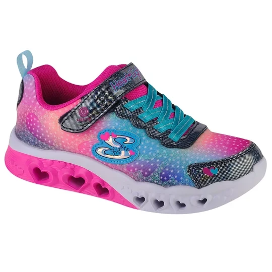 Zdjęcie produktu Skechers Flutter Heart Lights 302315L-NVMT, Dla dziewczynki, Wielokolorowe, buty sneakers, tkanina, rozmiar: 27, 5