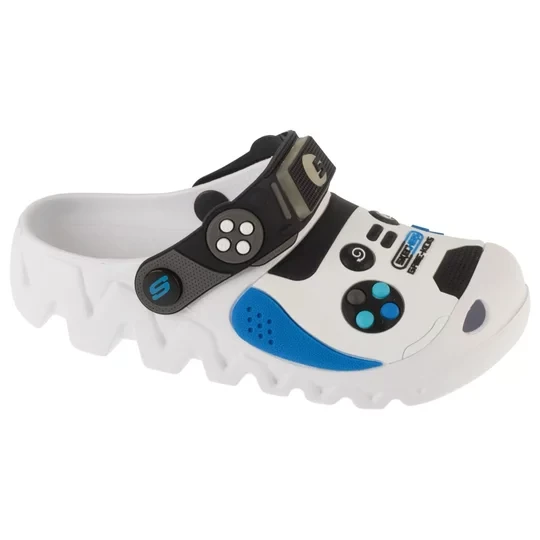 Zdjęcie produktu Skechers Foamies: Zaggle - Hydro-Pointz 406721L-WBKB, Dla chłopca, Białe, klapki, syntetyk, rozmiar: 30