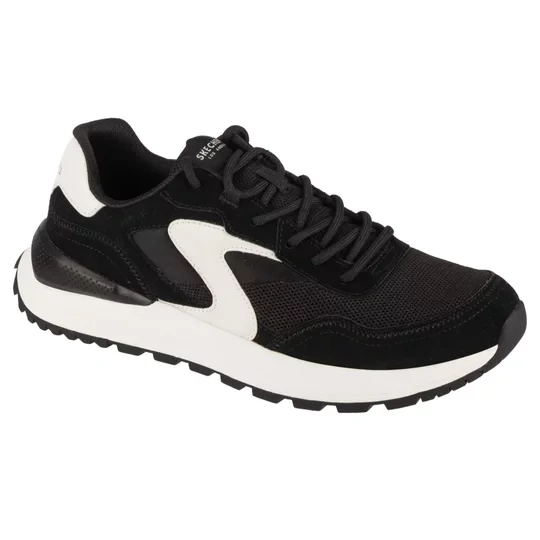 Zdjęcie produktu Skechers Fury - Fury Lace Low 183265-BKW, Męskie, Czarne, buty sneakers, przewiewna siateczka, rozmiar: 41