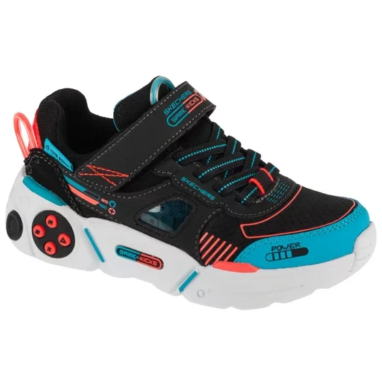 Zdjęcie produktu Skechers Gametronix 2.0 402270L-BKMT, Dla chłopca, Czarne, buty sneakers, tkanina, rozmiar: 28
