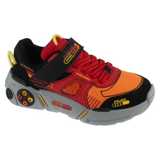 Zdjęcie produktu Skechers Gametronix 2.0 402270L-BKRD, Dla chłopca, Czarne, buty sneakers, tkanina, rozmiar: 27
