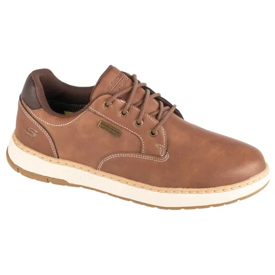 Zdjęcie produktu Skechers Garlan - Pryor 205234-BRN, Męskie, Brązowe, buty sneakers, skóra syntetyczna, rozmiar: 41