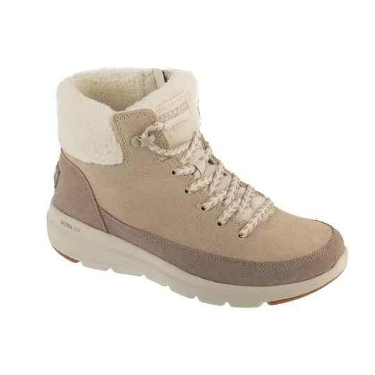 Zdjęcie produktu Skechers Glacial Ultra - Autumn Days 144206-TPE, Damskie, Beżowe, buty zimowe, skóra zamszowa, rozmiar: 36