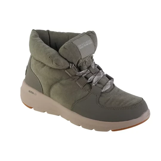 Zdjęcie produktu Skechers Glacial Ultra - Trend Up 144194-OLV, Damskie, Zielone, buty zimowe, skóra syntetyczna, rozmiar: 36