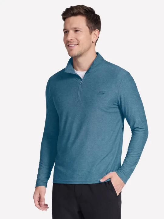 Zdjęcie produktu Skechers GO DRI All Day 1 / 4 Zip - Granatowy / Szary