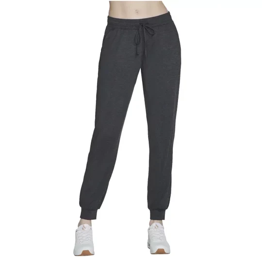 Zdjęcie produktu Skechers Go Dri Swift Jogger Pant PT96-BKCC, Damskie, Szare, spodnie, poliester, rozmiar: L
