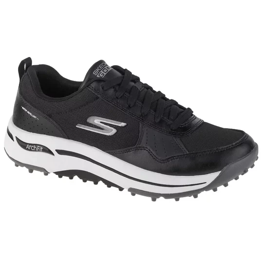 Zdjęcie produktu Skechers Go Golf Arch Fit 214018-BKW, Męskie, Czarne, buty do golfa, tkanina, rozmiar: 42