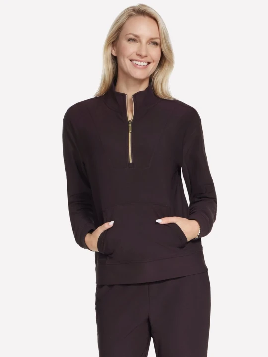 Zdjęcie produktu Skechers GO LUXE Rib 1/4 Zip - Brazowy