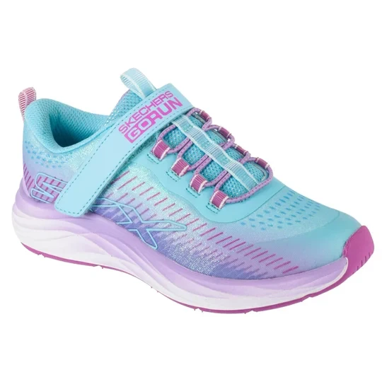 Zdjęcie produktu Skechers Go-Run Accelerate - Glitter S 303898L-AQPR, Dla dziewczynki, Błękitne, buty sneakers, tkanina, rozmiar: 31